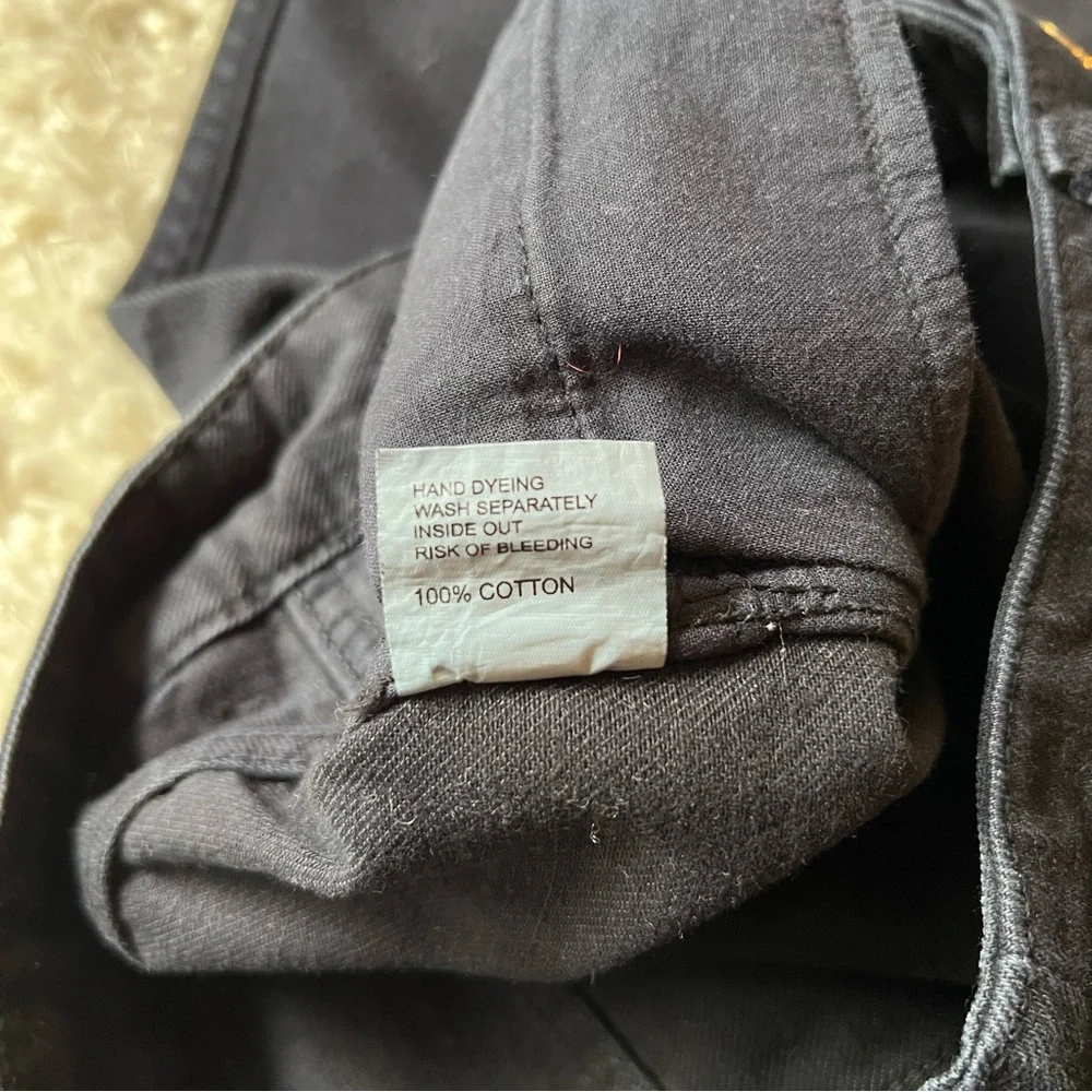 Jacquemus La Riviera Wide Leg Cropped Jeans in Black Size 27 - Picture 8 of 12
